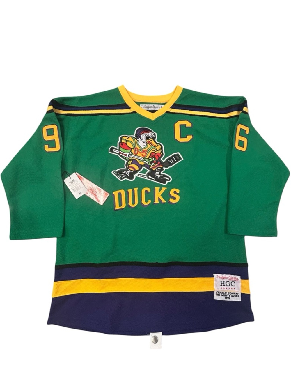 Headgear Classics Charlie Conway‎ Might Ducks 1992 Movie Hockey Jersey NWT XL